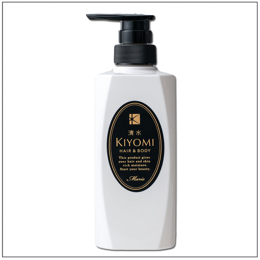頭皮と髪にやさしいシャンプー「KIYOMIヘアー&ボディシャンプー」。非変性プロテオグリカン、ケイ素(シリカ)配合でまるで頭皮の美容液。