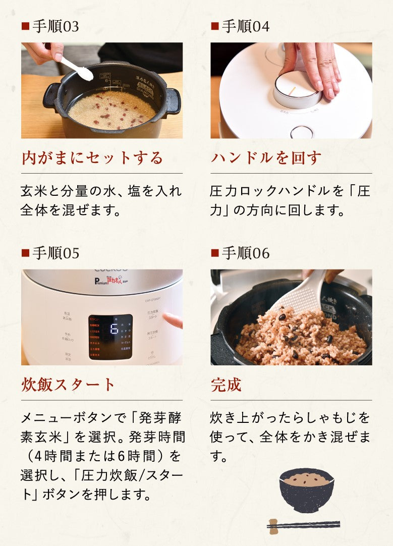 Premium New 圧力名人SP - 発芽酵素玄米炊飯器 – Lynxmall
